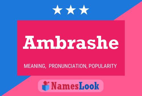 Ambrashe Name Poster