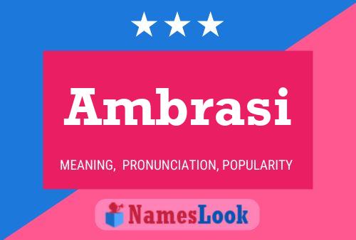 Ambrasi Name Poster