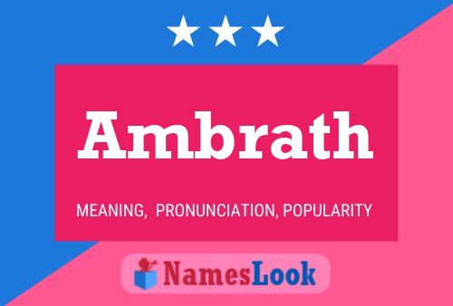 Ambrath Name Poster