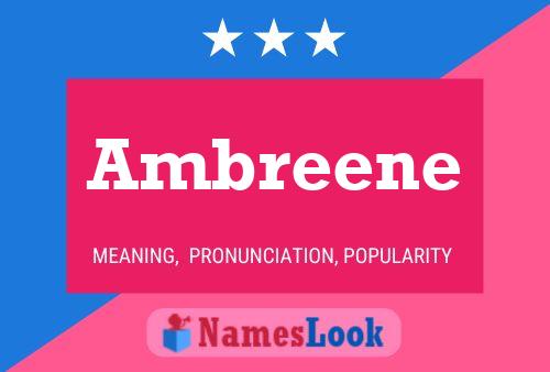 Ambreene Name Poster