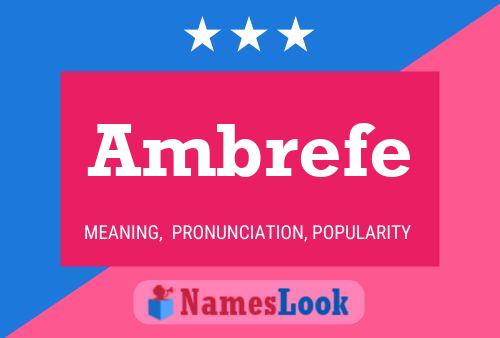 Ambrefe Name Poster