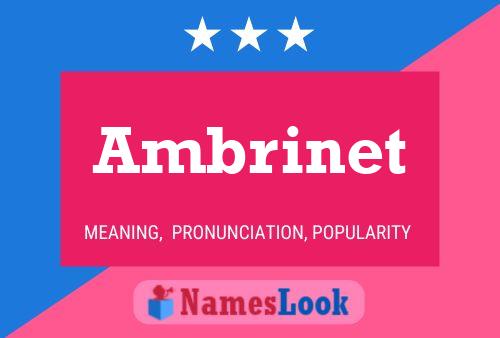 Ambrinet Name Poster