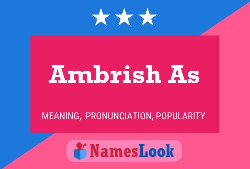 Ambrish As Name Poster