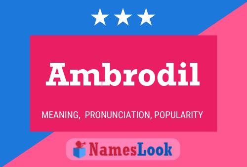 Ambrodil Name Poster