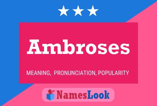 Ambroses Name Poster