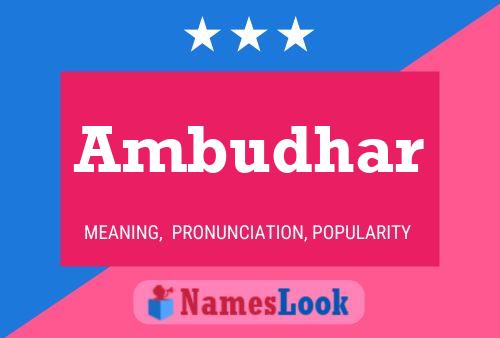 Ambudhar Name Poster