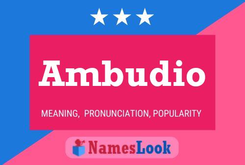 Ambudio Name Poster