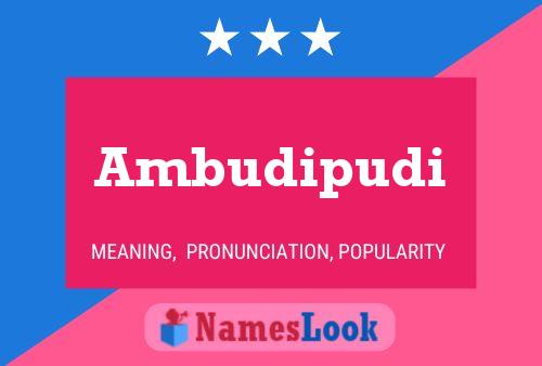 Ambudipudi Name Poster