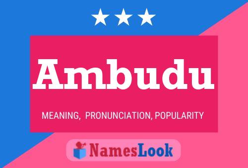 Ambudu Name Poster