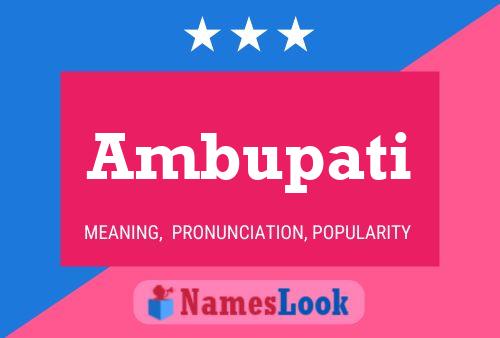 Ambupati Name Poster