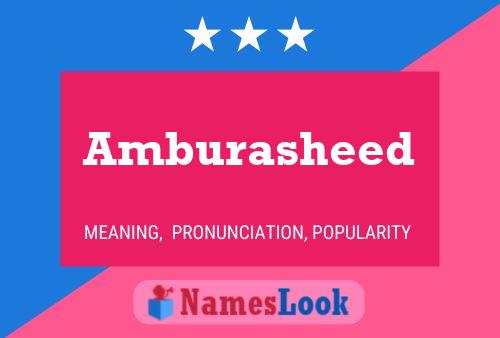 Amburasheed Name Poster