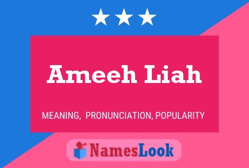 Ameeh Liah Name Poster