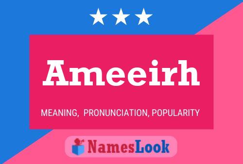 Ameeirh Name Poster