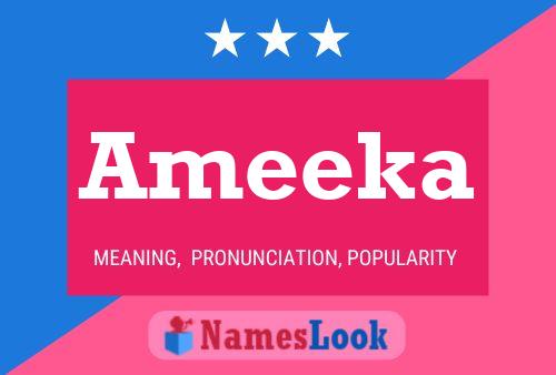 Ameeka Name Poster