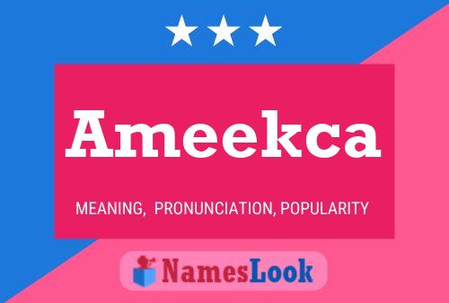 Ameekca Name Poster