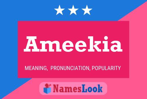 Ameekia Name Poster