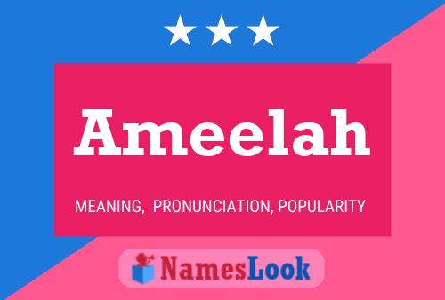 Ameelah Name Poster