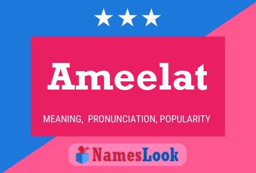 Ameelat Name Poster