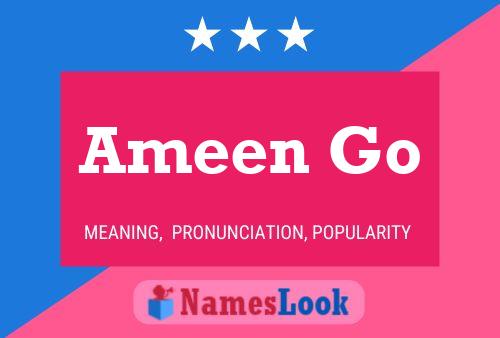 Ameen Go Name Poster