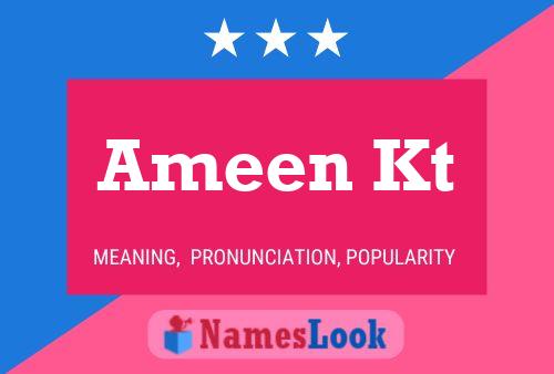 Ameen Kt Name Poster