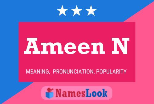 Ameen N Name Poster