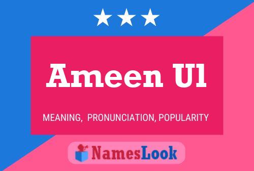 Ameen Ul Name Poster