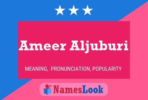 Ameer Aljuburi Name Poster