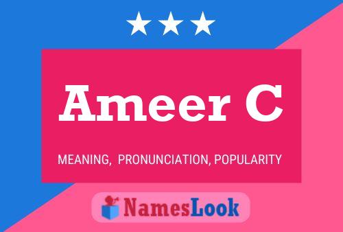 Ameer C Name Poster