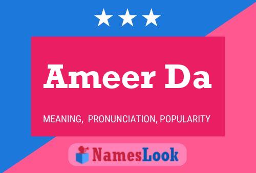 Ameer Da Name Poster