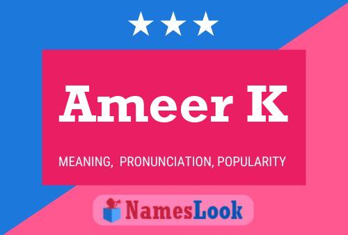 Ameer K Name Poster