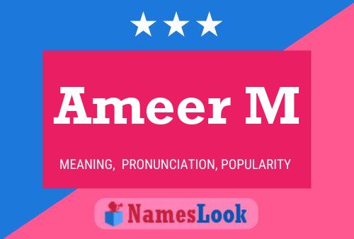 Ameer M Name Poster