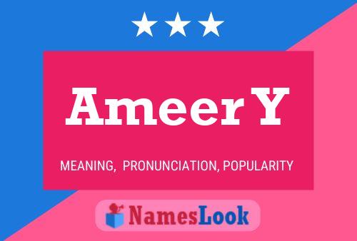 Ameer Y Name Poster