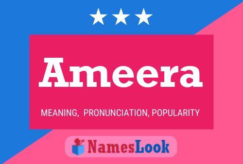 Ameera Name Poster