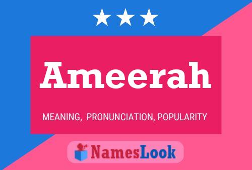 Ameerah Name Poster