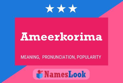 Ameerkorima Name Poster