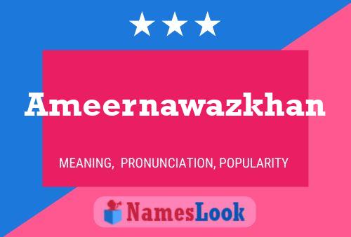 Ameernawazkhan Name Poster