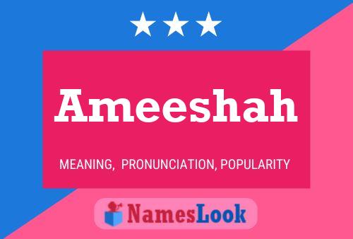 Ameeshah Name Poster