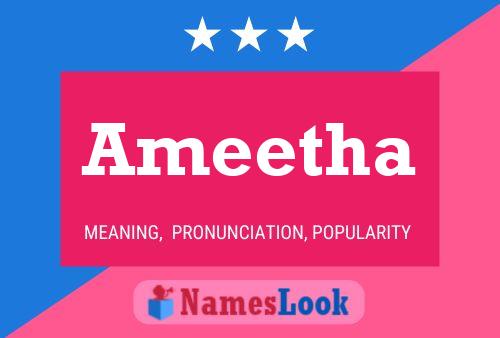 Ameetha Name Poster