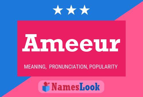 Ameeur Name Poster