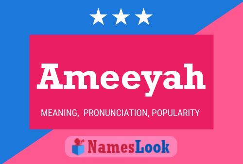 Ameeyah Name Poster