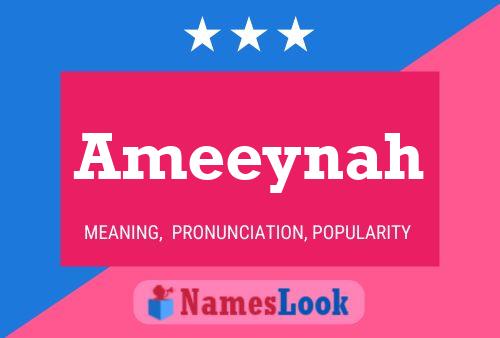 Ameeynah Name Poster