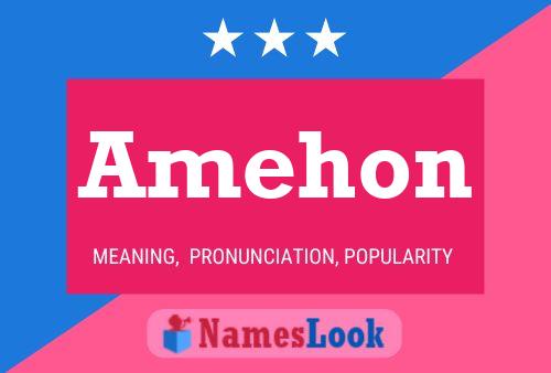 Amehon Name Poster