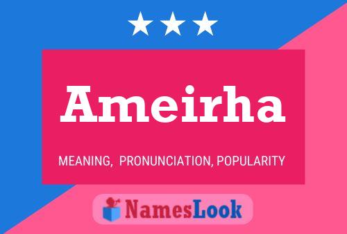 Ameirha Name Poster