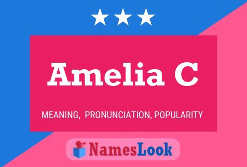 Amelia C Name Poster