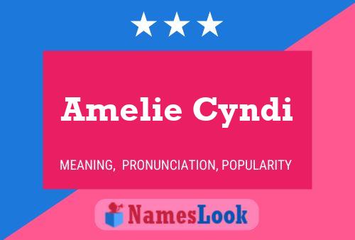 Amelie Cyndi Name Poster