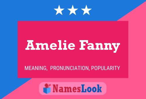 Amelie Fanny Name Poster