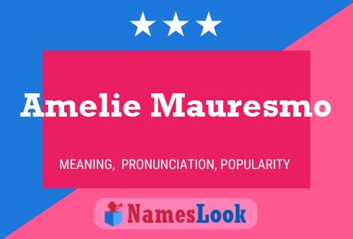 Amelie Mauresmo Name Poster