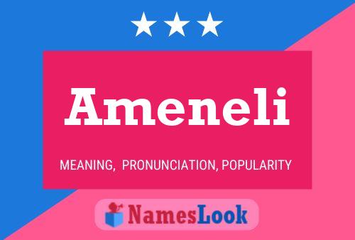 Ameneli Name Poster