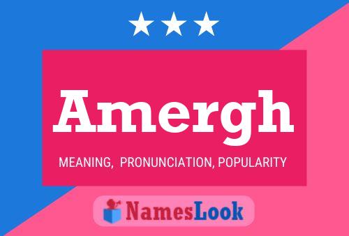 Amergh Name Poster