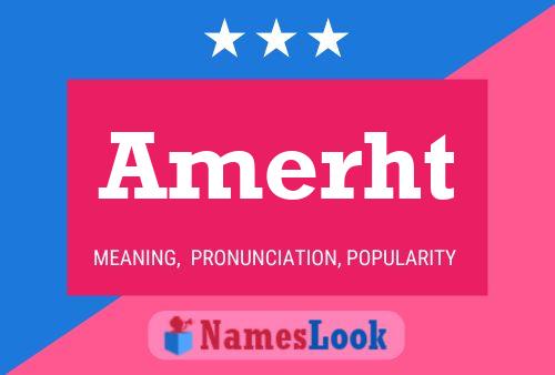 Amerht Name Poster